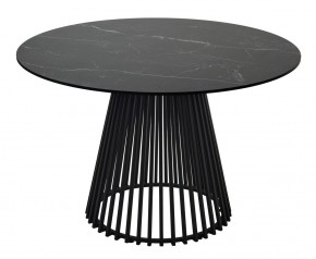 Стол TERNI 120 MATT BLACK MARBLE SOLID CERAMIC Черный мрамор матовый, керамика /Черн.каркас, ®DISAUR в Дегтярске - degtyarsk.mebel24.online | фото 8