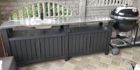 Столик для барбекю 415 Л (Unity Chef 415 L) графит в Дегтярске - degtyarsk.mebel24.online | фото 1