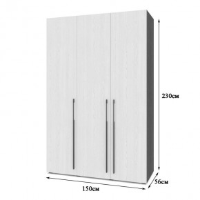 СТОУН С31 Шкаф 3-х створчатый с ящиками (дуб золотой/графит) в Дегтярске - degtyarsk.mebel24.online | фото 2