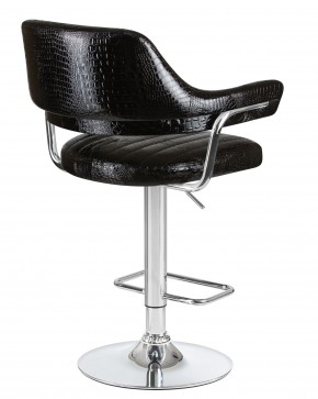 Стул барный DOBRIN CHARLY, чёрный крокодил в Дегтярске - degtyarsk.mebel24.online | фото 4