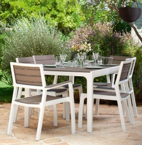 Стул c подлокотниками Гармония (Harmony armchair) белый-капучино в Дегтярске - degtyarsk.mebel24.online | фото 3