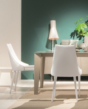 Стул CLARA 40.11 (TR505 white with sand cordonet, экокожа) в Дегтярске - degtyarsk.mebel24.online | фото 1