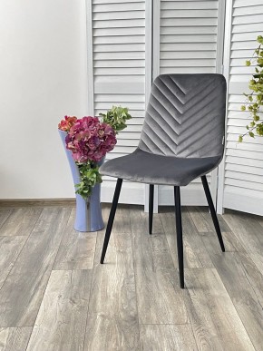 Стул DUKE BLUVEL-14 GREY, велюр / черный каркас М-City в Дегтярске - degtyarsk.mebel24.online | фото 4