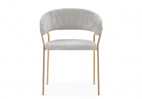 Стул на металлокаркасе Kamelia 1 light gray fabric / gold в Дегтярске - degtyarsk.mebel24.online | фото 3