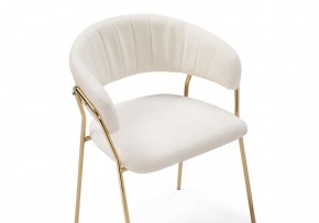 Стул на металлокаркасе Kamelia 1 white fabric / gold в Дегтярске - degtyarsk.mebel24.online | фото 6