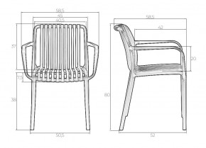 Стул обеденный DOBRIN WALTER ARM, черный (B-03) в Дегтярске - degtyarsk.mebel24.online | фото 7