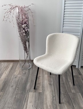 Стул RIYA UF992-01 Белый, teddy / черный каркас М-City в Дегтярске - degtyarsk.mebel24.online | фото 5