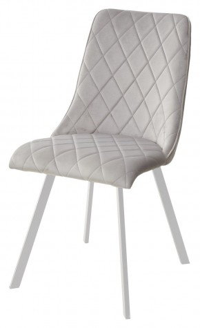 Стул TYCOON BLUVEL-03 LIGHT GREY / белый каркас М-City в Дегтярске - degtyarsk.mebel24.online | фото 1