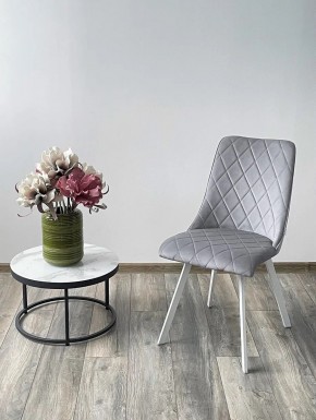 Стул TYCOON BLUVEL-03 LIGHT GREY / белый каркас М-City в Дегтярске - degtyarsk.mebel24.online | фото 2