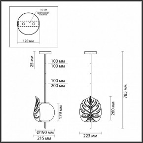 Светильник на штанге Odeon Light Jungle 4865/1 в Дегтярске - degtyarsk.mebel24.online | фото 3