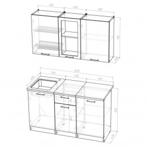 ТАТЬЯНА Кухонный гарнитур Медиум (1400 мм ) в Дегтярске - degtyarsk.mebel24.online | фото 2