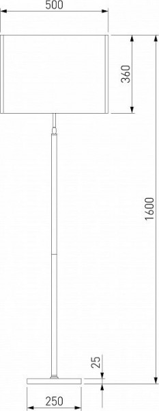 Торшер Eurosvet Notturno 01163/1 латунь в Дегтярске - degtyarsk.mebel24.online | фото 2