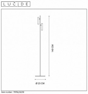 Торшер Lucide Philon 79781/10/30 в Дегтярске - degtyarsk.mebel24.online | фото 4