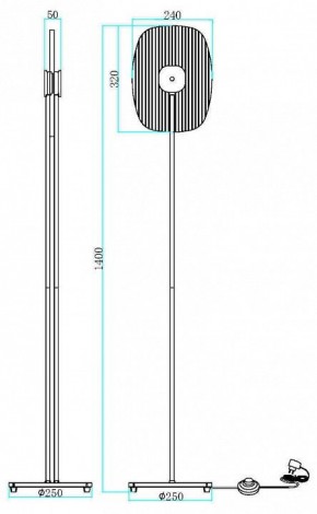 Торшер Maytoni Eclipse MOD152FL-L1BK в Дегтярске - degtyarsk.mebel24.online | фото 2