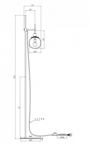 Торшер Maytoni Erich MOD221-FL-01-N в Дегтярске - degtyarsk.mebel24.online | фото 3