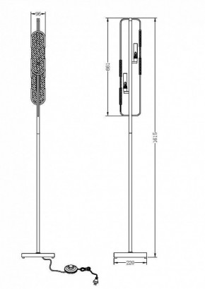 Торшер Maytoni Marmo MOD099FL-02G в Дегтярске - degtyarsk.mebel24.online | фото 2