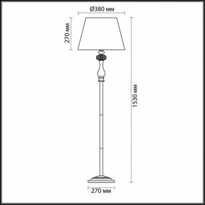 Торшер Odeon Light Gaellori 3393/1F в Дегтярске - degtyarsk.mebel24.online | фото 3