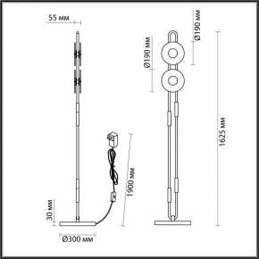 Торшер Odeon Light Magnet 5407/23FL в Дегтярске - degtyarsk.mebel24.online | фото 4