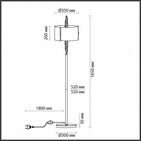 Торшер Odeon Light Margaret 4895/3F в Дегтярске - degtyarsk.mebel24.online | фото 5