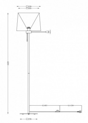 Торшер с подсветкой Maytoni Farel Z001FL-L3W-1B в Дегтярске - degtyarsk.mebel24.online | фото