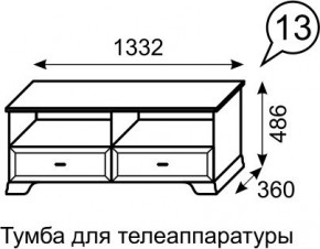 Тумба для телеаппаратуры Венеция 13 бодега в Дегтярске - degtyarsk.mebel24.online | фото 2