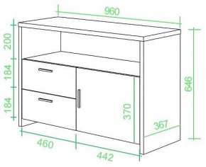 Тумба комбинированная Домино Lite ТБЛ в Дегтярске - degtyarsk.mebel24.online | фото 2