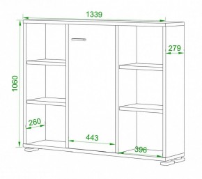 Тумба комбинированная Домино нельсон ПУ-60-2 в Дегтярске - degtyarsk.mebel24.online | фото 2