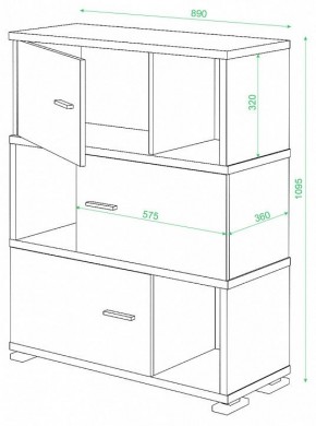 Тумба комбинированная Домино СБ-30/3 в Дегтярске - degtyarsk.mebel24.online | фото 3