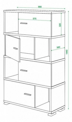 Тумба комбинированная Домино СБ-30/4 в Дегтярске - degtyarsk.mebel24.online | фото 3