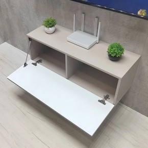 Тумба подвесная под ТВ LINES MTV3-MA 900 Бежевый (Леда-М 10.1.5) в Дегтярске - degtyarsk.mebel24.online | фото 2