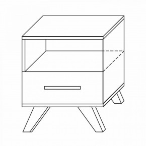 Тумба прикроватная Вега Скандинавия в Дегтярске - degtyarsk.mebel24.online | фото 7