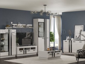 МАГНОЛИЯ Тумба ТВ (Белый глянец/Белый) в Дегтярске - degtyarsk.mebel24.online | фото 3