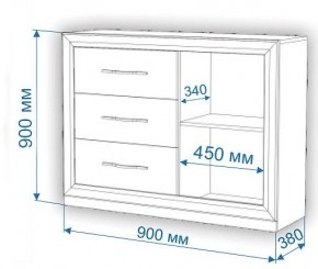 Тумба-витрина Нобиле Км-120/38 ФС в Дегтярске - degtyarsk.mebel24.online | фото 2