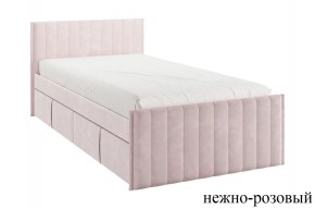 ТВИКС Кровать с ящиками 900 (нежно-розовый) в Дегтярске - degtyarsk.mebel24.online | фото