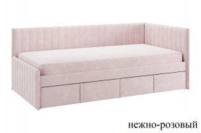 ТВИКС Кровать (тахта) с ящиками 900 (нежно-розовый) в Дегтярске - degtyarsk.mebel24.online | фото