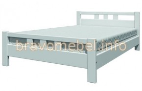 ВЕРОНИКА-2 Кровать из массива 1200 (Белый античный) в Дегтярске - degtyarsk.mebel24.online | фото