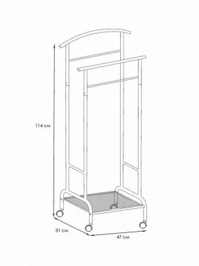 Вешалка для костюма Римини 2М в Дегтярске - degtyarsk.mebel24.online | фото 4