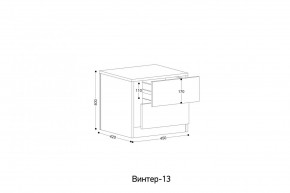 ВИНТЕР - 13 Тумба прикроватная в Дегтярске - degtyarsk.mebel24.online | фото 2