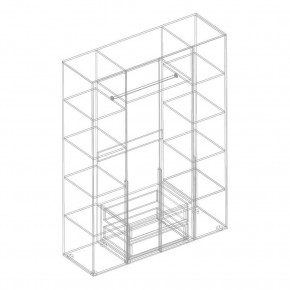 ВИТА Шкаф 4-ств для одежды в Дегтярске - degtyarsk.mebel24.online | фото 2