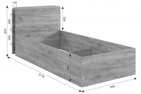 ЮНИОР Кровать с ПМ 900 в Дегтярске - degtyarsk.mebel24.online | фото 3