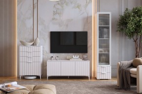 ЗЕФИР Гостиная К1 (белое дерево/белый муар) в Дегтярске - degtyarsk.mebel24.online | фото
