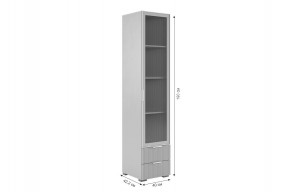ЗЕФИР Гостиная К1 (белое дерево/белый муар) в Дегтярске - degtyarsk.mebel24.online | фото 5