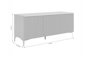 ЗЕФИР Гостиная К2 (белое дерево/черный муар) в Дегтярске - degtyarsk.mebel24.online | фото 4