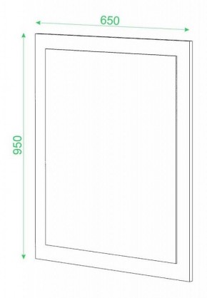 Зеркало настенное Домино в Дегтярске - degtyarsk.mebel24.online | фото 2